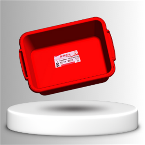 50 lt Harç Teknesi / Lüx Kırmızı